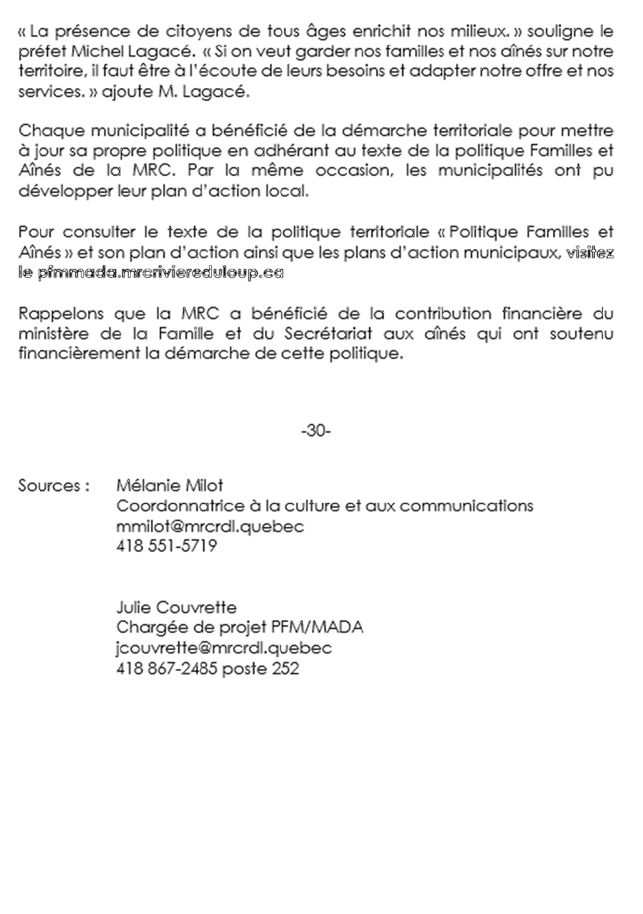 Communiqué MADA p.2