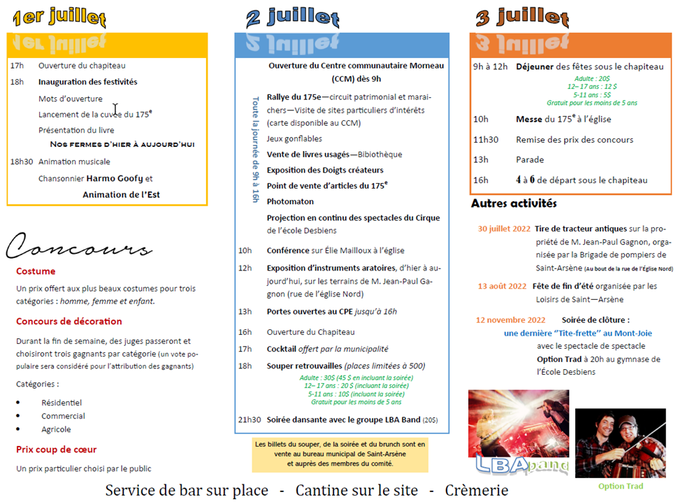 Dépliant officiel 175e P.2
