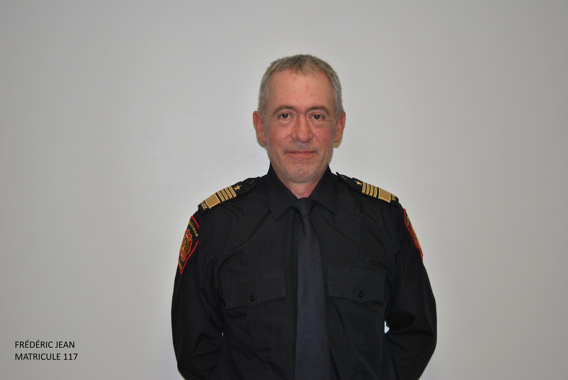 <b>Frédéric Jean</b><br />Chef pompier depuis 2004